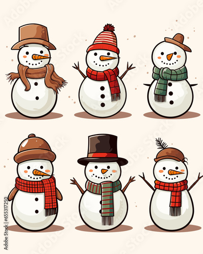 Christmas snowman set
