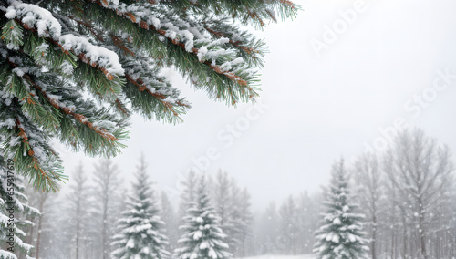 snow covered tree  snowy landscape
