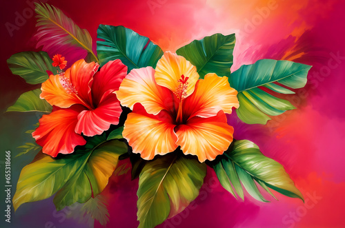 A beautiful watercolor flower background ai generated © mustafegur3