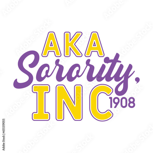 Aka sorority Inc 1908 vector arts