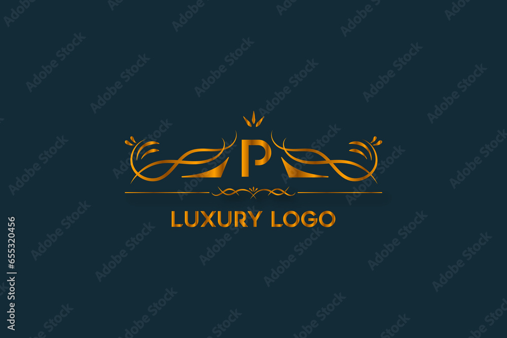 This is a luxury latter golden logo design This is a luxury latter golden logo design