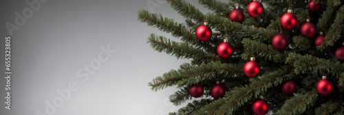 decorated fir branches