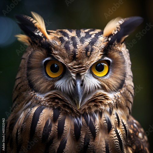 eagle owl close up