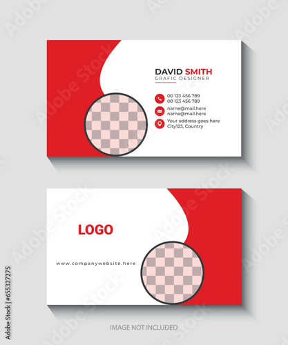 Professional business card design template
