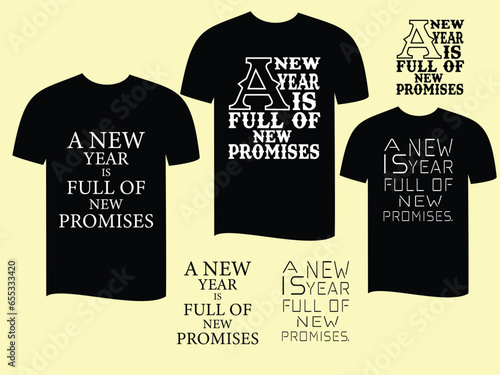 Happy new year simple t shire design for men and women