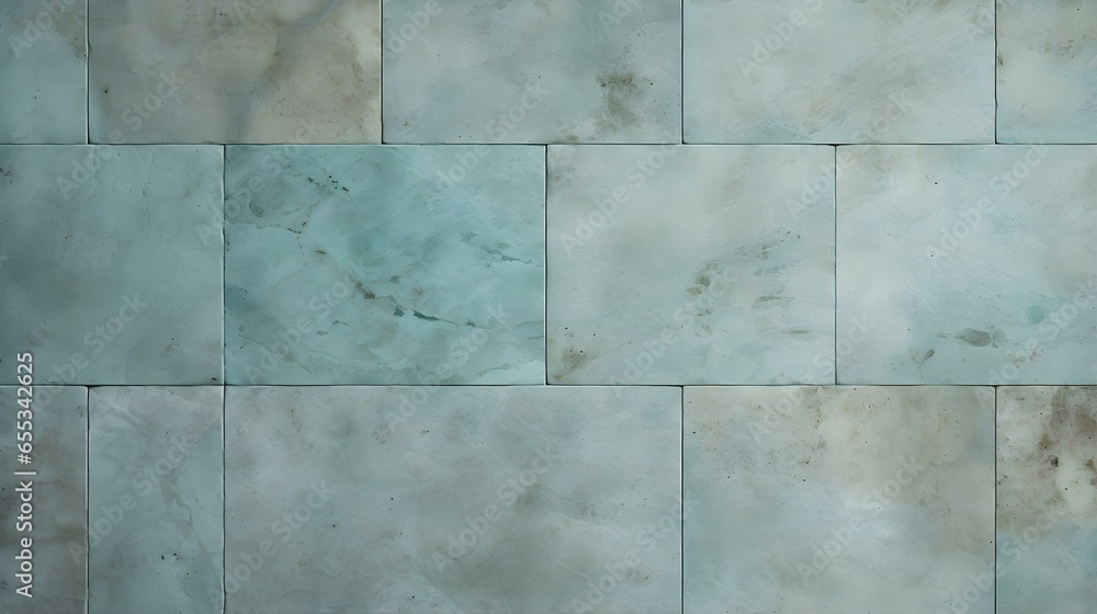 Pattern of Travertine Tiles in cyan Colors. Top View Pattern of Travertine Tiles in cyan Colors. Top View