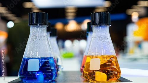 Medical vials on production line at pharmaceutical factory, Pharmaceutical machine working pharmaceutical glass bottles production line