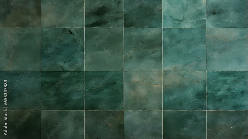 Pattern of Travertine Tiles in emerald Colors. Top View Pattern of Travertine Tiles in emerald Colors. Top View