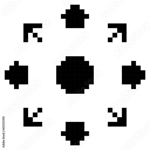 Arrow Solid Pixel Art Icons