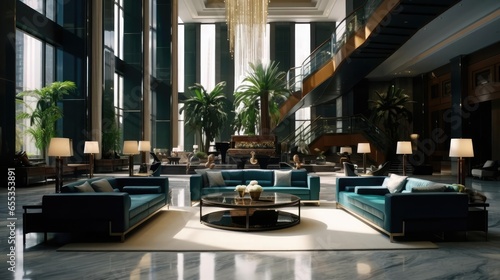 luxury executive reception lobby photo