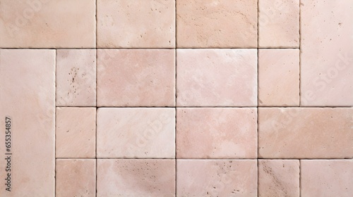 Wallpaper Mural Pattern of Travertine Tiles in light pink Colors. Top View Torontodigital.ca