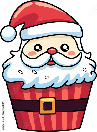 Santa Cupcake