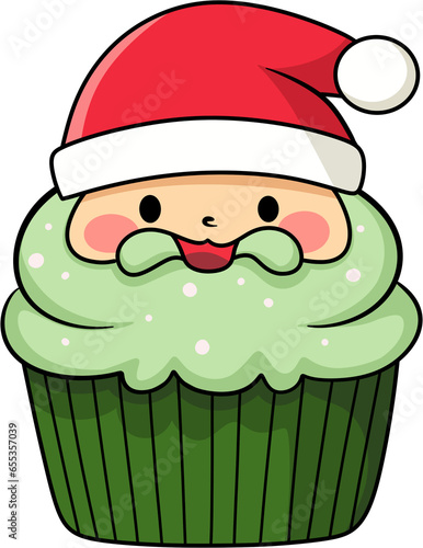Santa Cupcake