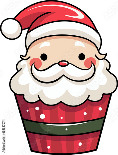 Santa Cupcake