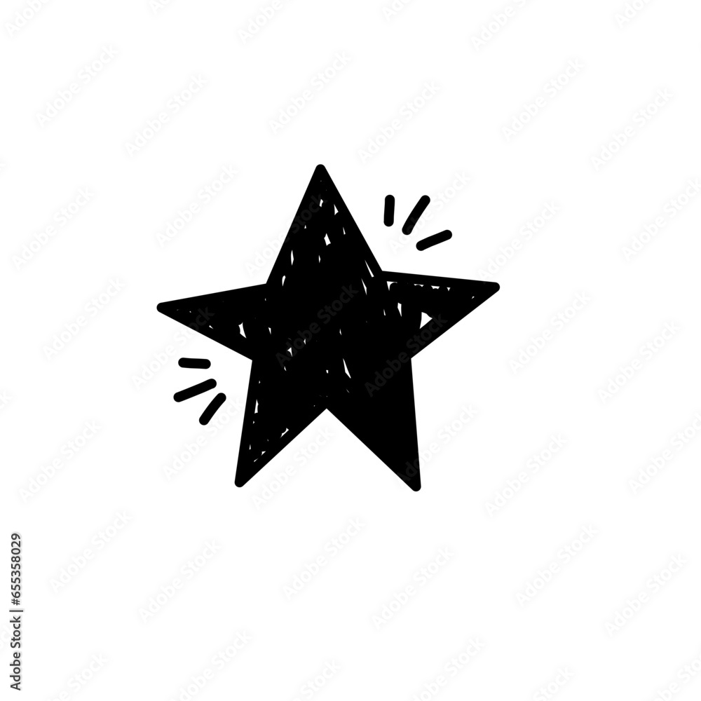 Obraz premium Hand Drawn Star
