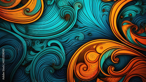 illustration of Indian texture modern background