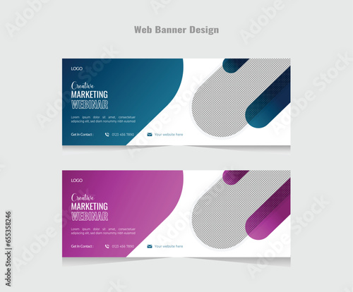 Web Banner Layout design template