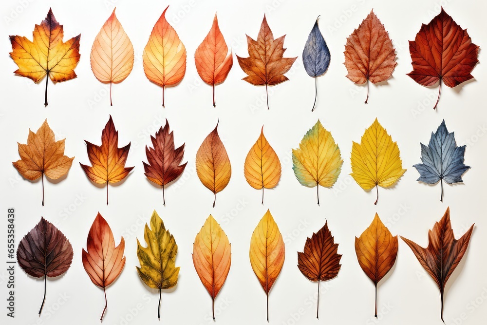 Obraz premium collection of autumn leaves