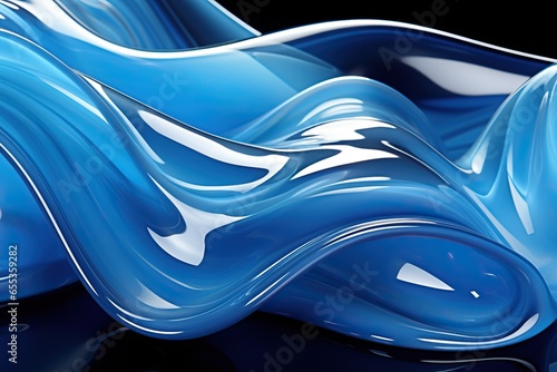 Blue gel refreshing abstrac...
