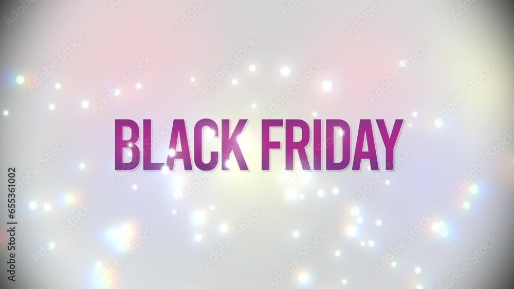 Black Friday text with flying confetti on white gradient, motion abstract holidays, awards and promo style background Black Friday text with flying confetti on white gradient, motion abstract holidays, awards and promo style background