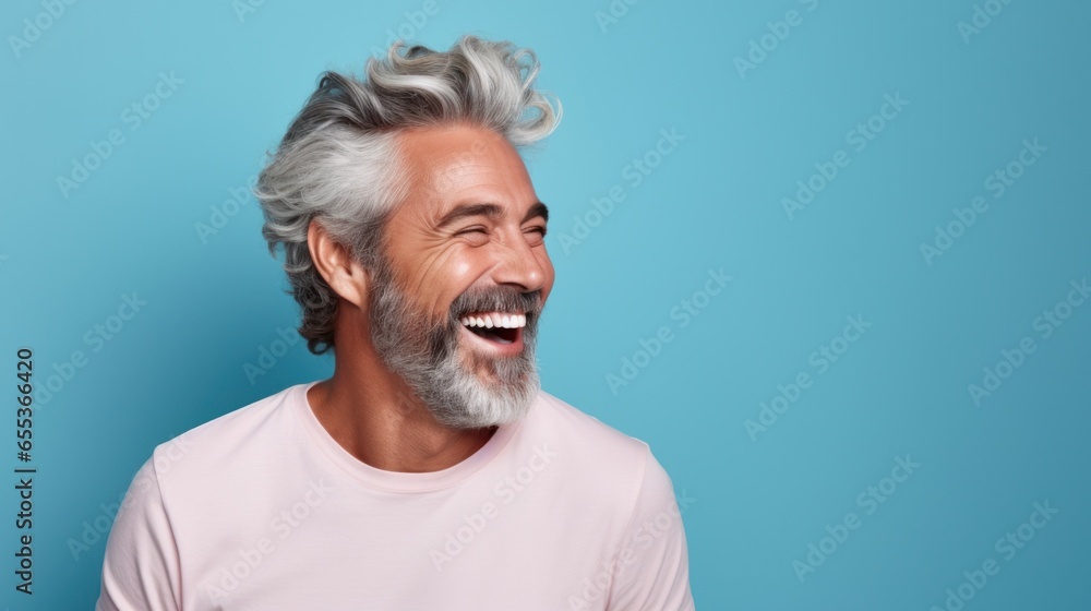 Handsome mid aged man model closed up Handsome mid aged man model closed up