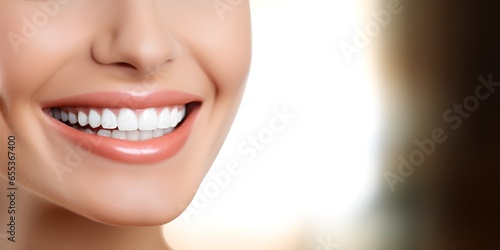 Healthy white teeth, generative AI