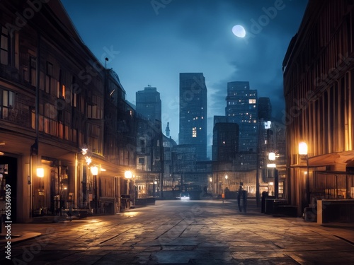 lonesome night in the town