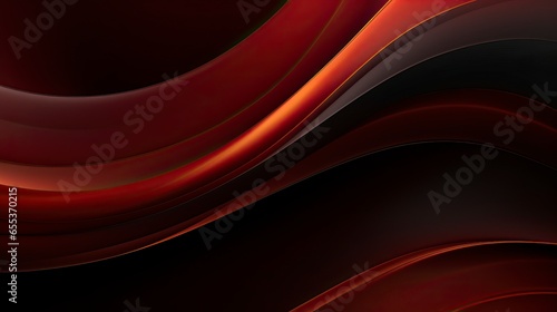 An abstract red and black background with wavy lines created with Generative AI technology