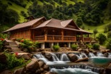 A beautiful Bungalow in a beautiful valley. This bungalow is a mark of serenity amidst rolling hills and vibrant foliage