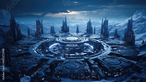 a futuristic city from the future