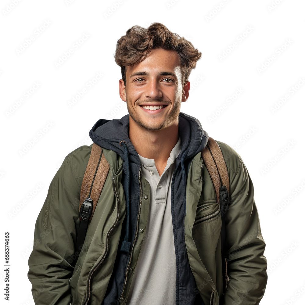 Obraz premium portrait of a man PNG, transparent background