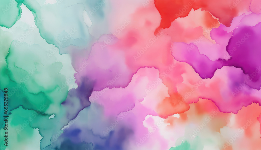Watercolor hand painted abstract background. Copy space for text, advertising, message, logo