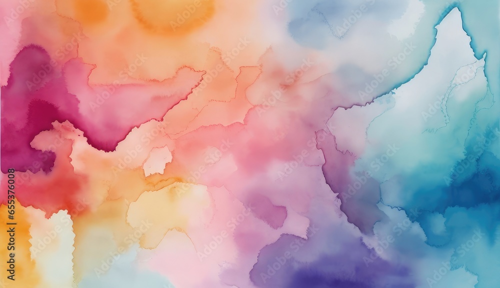 Watercolor hand painted abstract background. Copy space for text, advertising, message, logo