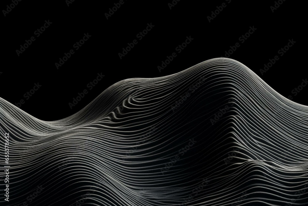 a pattern of fluctuating lines resembling a wave. Generative AI