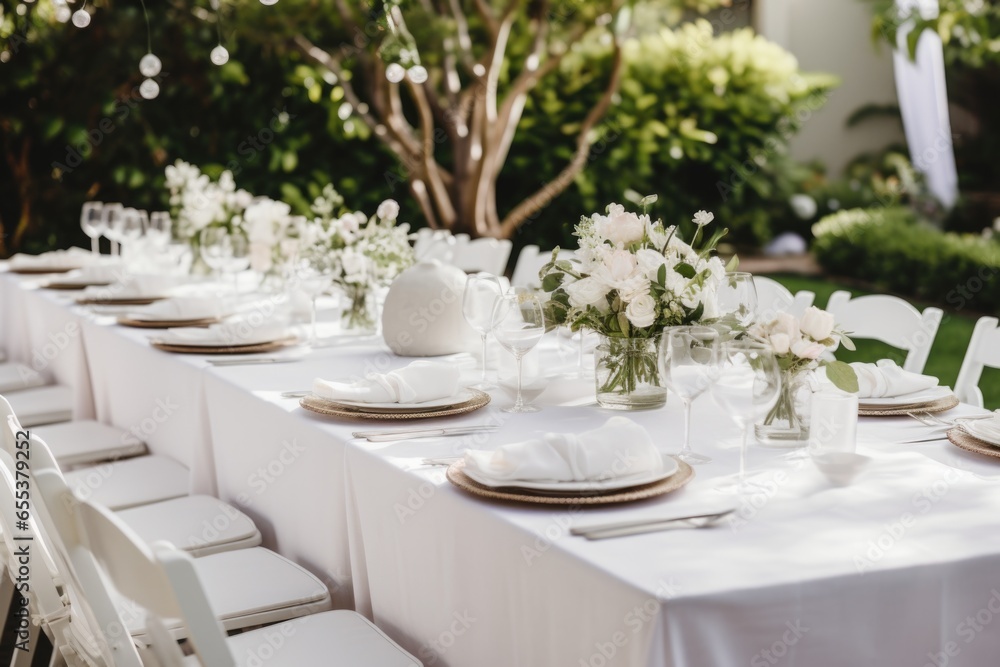 table wedding setting 