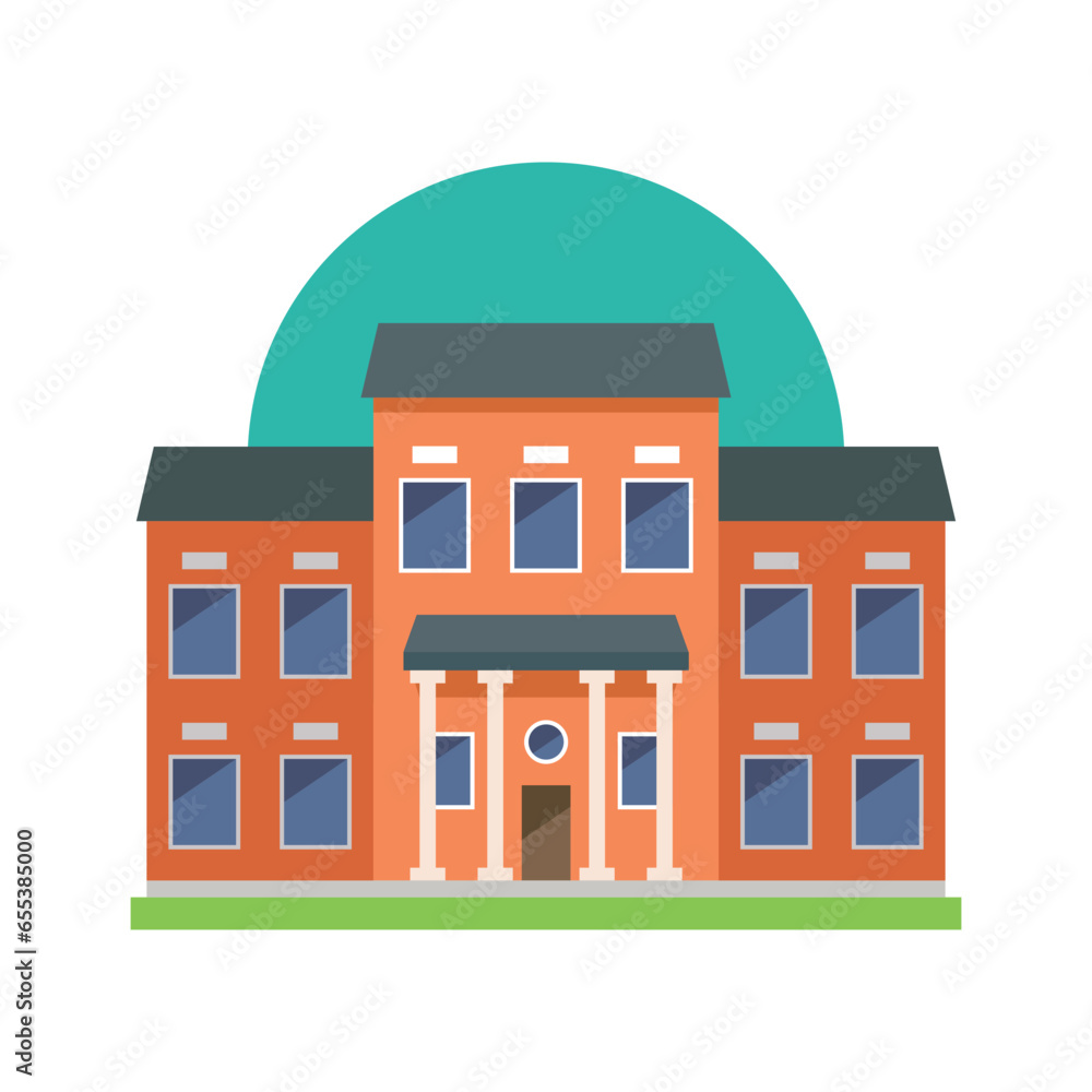 home house villa hotel icon vector logo in flat and trendy style