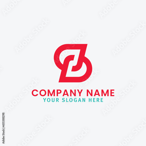 letters dd logo design vector