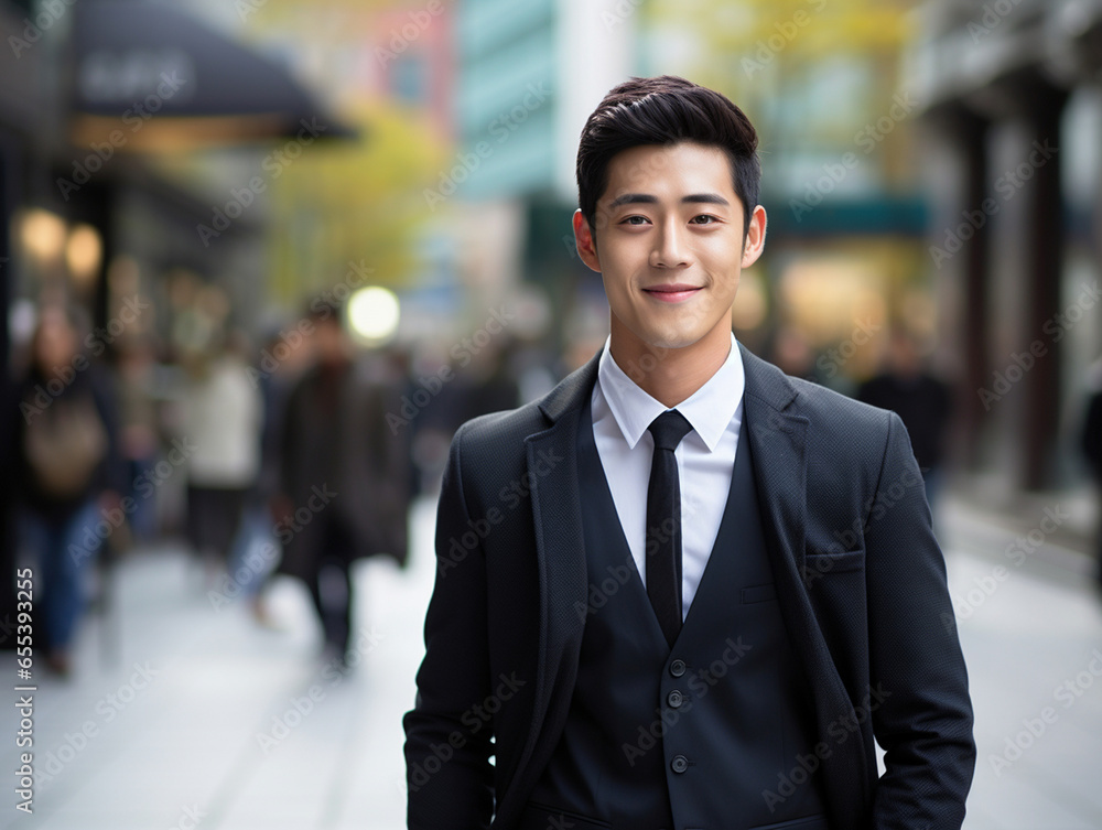 Confident Asian young business professional Confident Asian young business professional