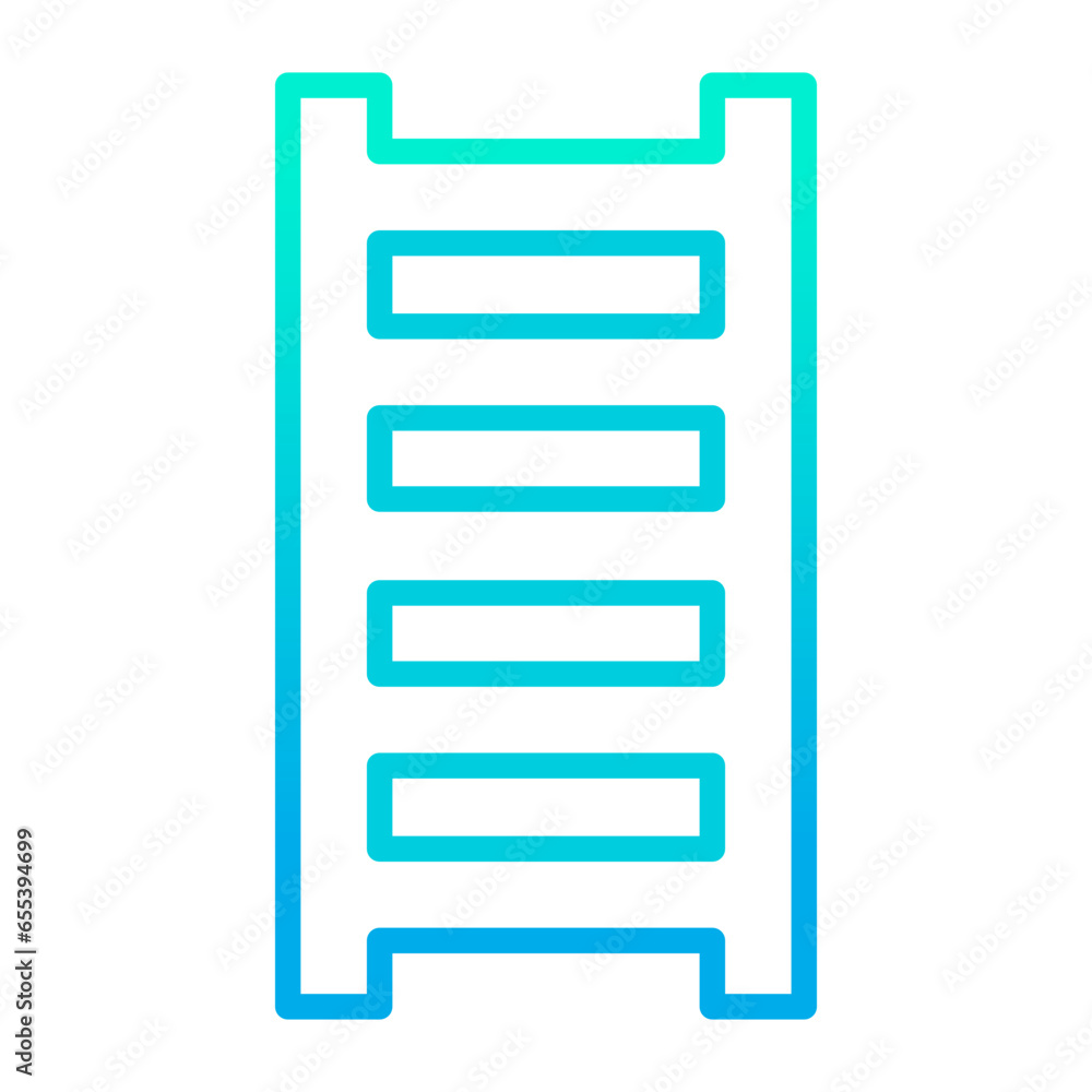 Outline gradient Ladder icon
