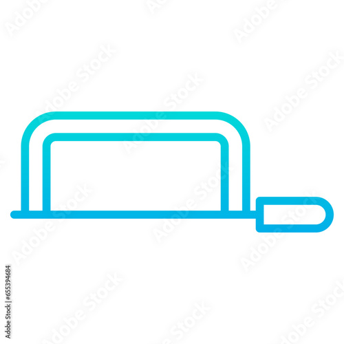 Outline gradient Hacksaw icon