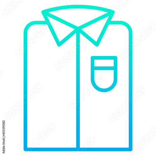 Outline gradient Shirt icon
