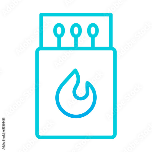 Outline gradient Matchbox icon