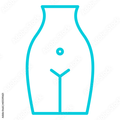 Outline gradient Woman Body icon