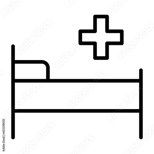 Outline Medicine Bed icon