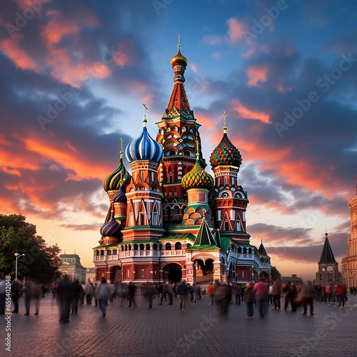 Most wonderful basil's cathedral moscow russia facts picture AI generated art