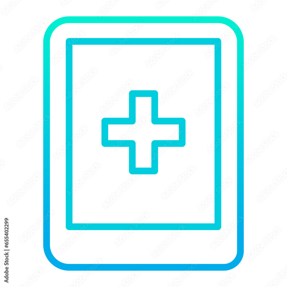 Outline gradient Medical Tab icon Outline gradient Medical Tab icon
