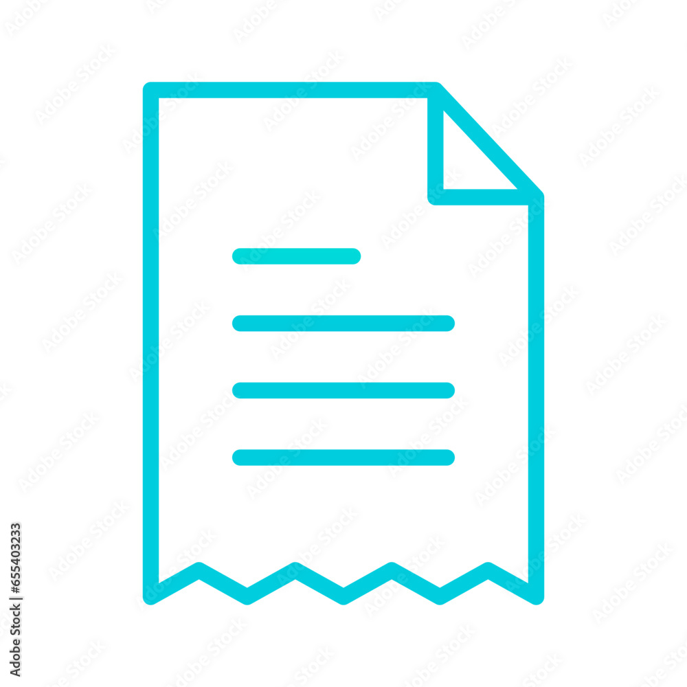 Outline gradient List icon