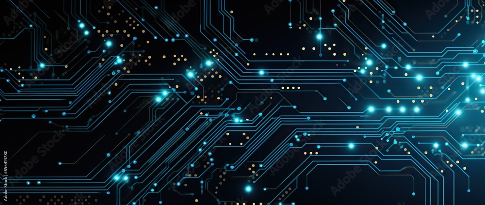 futuristic digital electric tech circuit board pattern background