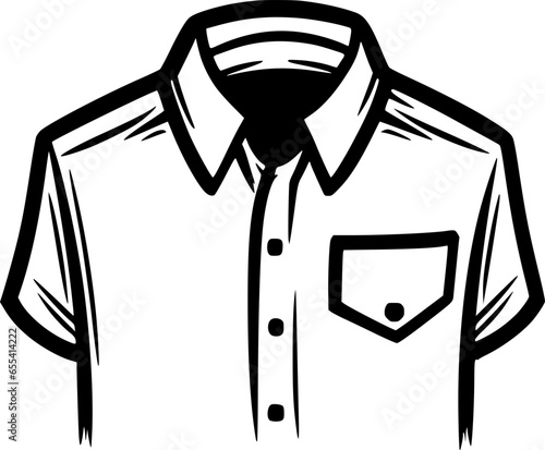 Shirt - Minimalist and Flat Logo - Vector illustration