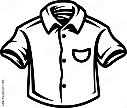 Shirt | Minimalist and Simple Silhouette - Vector illustration